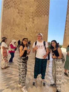 Lors de la visite du Haut Barrage d'Assouan