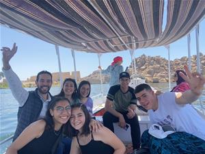 Lors de la visite d'Assouan