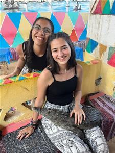 Lors de la visite du village nubien d'Assouan