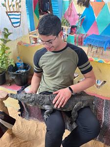 Lors de la visite du village nubien d'Assouan