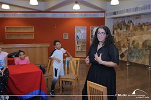  M<sup>me</sup> Mariam El Kordy, l'animatrice de l'atelier de théâtre « Le jeune comédien »