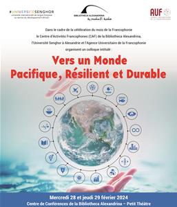 Vers un Monde Pacifique, Résilient et Durable
