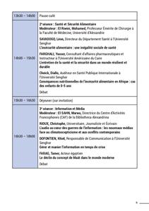 Le programme du colloque