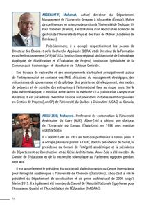 Biographie des intervenants 