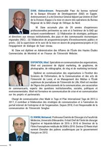 Biographie des intervenants 