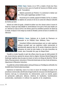 Biographie des intervenants 
