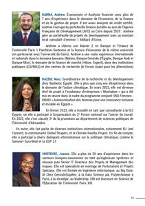 Biographie des intervenants 