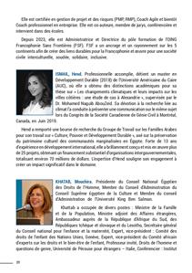 Biographie des intervenants 