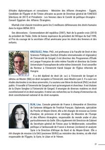 Biographie des intervenants 
