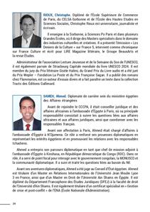 Biographie des intervenants 