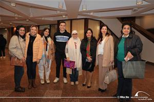 Les Professeurs au Département de Langue et de Littérature Françaises (DLLF), Faculté des Lettres, Université d’Alexandrie avec Madame Lina Blin, Consule Générale de France à Alexandrie et Dr Marwa El Sahn, Directrice du Centre d'Activités Francophones (CAF) 