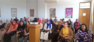 Le public du colloque à l'Ambassade de Savoir de l'Université du Minia