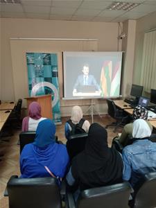 Le public du colloque à l'Ambassade de Savoir de l'Université de Beni Suef