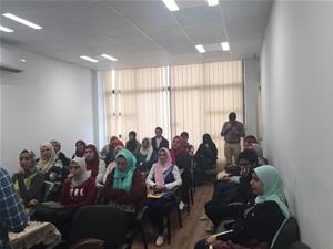 Le public du colloque à l'Ambassade de Savoir de l'Université de Tanta