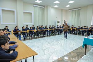 Les participants de l'atelier avec Julien Mendez, l'animateur de l'atelier