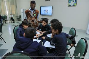  Les participants de l'atelier avec Julien Mendez, l'animateur de l'atelier