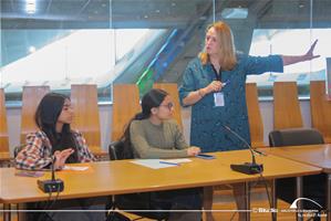 Les participants de l'atelier avec Sylvie Bochenek, l'animatrice de l'atelier