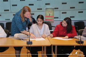 Les participants de l'atelier avec Sylvie Bochenek, l'animatrice de l'atelier