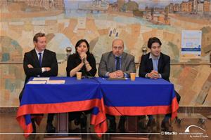 Stéphane Brena – Directeur de l’Ecole de Droit de la Sorbonne au Caire, Houssam Gamal ElDin – Avocat  et enseignant en droit et Marwa El Sahn, directrice du Centre d'Activités Francophones (CAF)