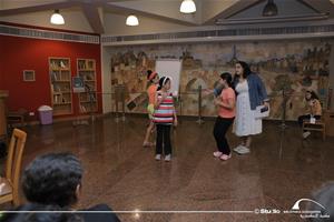  Les participants de l'atelier de théâtre