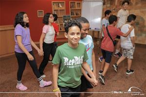  Les participants de l'atelier de théâtre