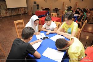  Les participants de l'atelier de théâtre