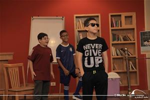  Les participants de l'atelier de théâtre