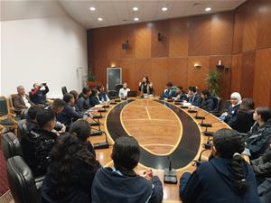 Visite des étudiants du groupe de débat pour l'année 2024/2025.