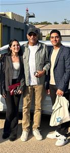 Les lauréats avec l'acteur M. Sayed Ragab