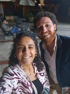 À la cérémonie de clôture avec l'acteur M.Mahmoud Hegazy