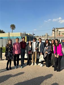 Les lauréats avec l'acteur M. Sayed Ragab