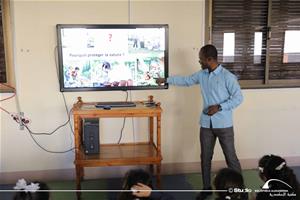 Marc Agbogan, l'animateur de l'atelier