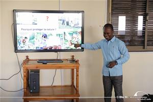 Marc Agbogan, l'animateur de l'atelier