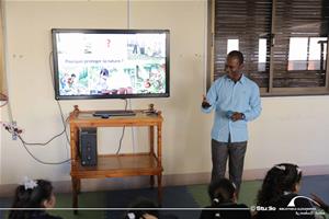 Marc Agbogan, l'animateur de l'atelier