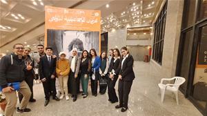 Photo de groupe avec Dr Marwa El Sahn, La directrice du CAF et M<sup>me</sup> Hemat El Cheikh