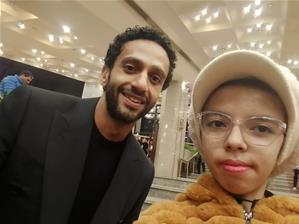  Les lauréats de l'atelier avec l'acteur M. Mohamed Hatem