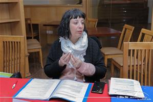 Emilie Sciot, slameuse et intervenante