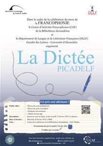 L'affiche de la Dictée PicaDELF