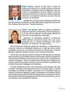 Biographie des intervenants
