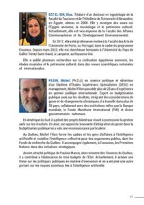 Biographie des intervenants