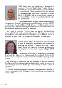 Biographie des intervenants