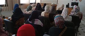 Le public du colloque à l'Ambassade de Savoir de l'Université de Minia