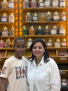  Les lauréats de l'atelier avec Dr Marwa El Sahn, La directrice du CAF