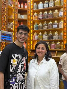  Les lauréats de l'atelier avec Dr Marwa El Sahn, La directrice du CAF