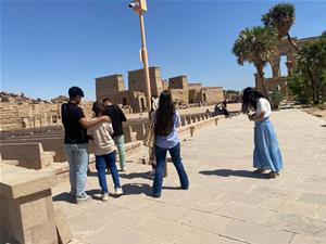  Lors de la visite du temple Philae d'Assouan