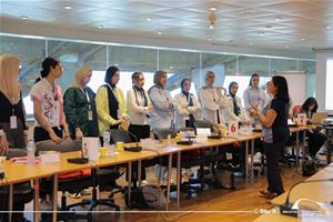 Jeu de conaissance par Dr.Marwa El Sahn aux étudiants de la 41e édition