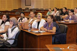 Atelier Comment enseigner la prononciation du français (FLE) de manière concrète, efficace et stimulante par Magali Boueux à la Bibliotheca Alexandrina – Centre Conférences, Salle de délégués