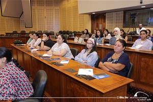 Atelier Comment enseigner la prononciation du français (FLE) de manière concrète, efficace et stimulante par Magali Boueux à la Bibliotheca Alexandrina – Centre Conférences, Salle de délégués
