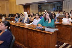 Atelier Comment enseigner la prononciation du français (FLE) de manière concrète, efficace et stimulante par Magali Boueux à la Bibliotheca Alexandrina – Centre Conférences, Salle de délégués