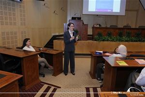 Atelier Comment enseigner la prononciation du français (FLE) de manière concrète, efficace et stimulante par Magali Boueux à la Bibliotheca Alexandrina – Centre Conférences, Salle de délégués